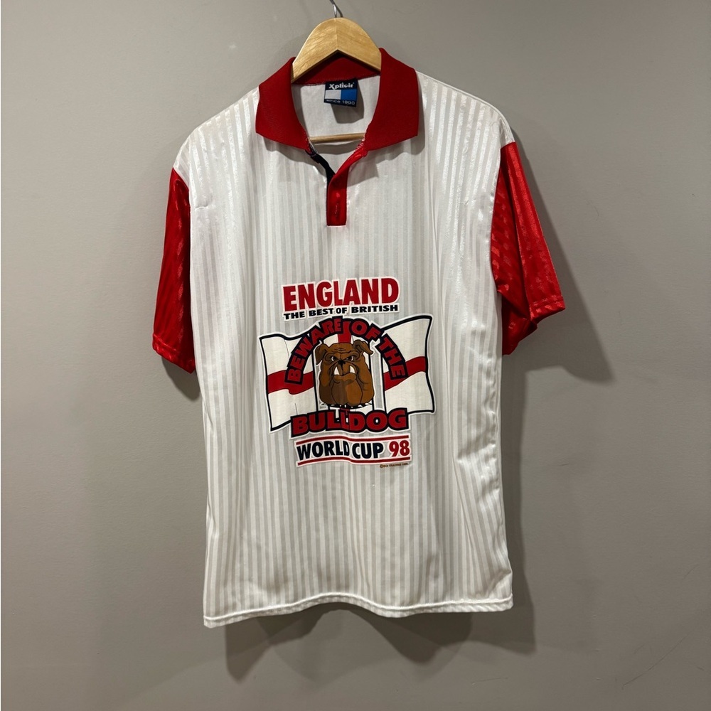 Vintage England 1998 World Cup 'Bulldog' Jersey